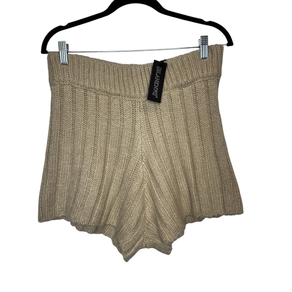Blank NYC Knit Shorts Cream - Picture 3 of 8